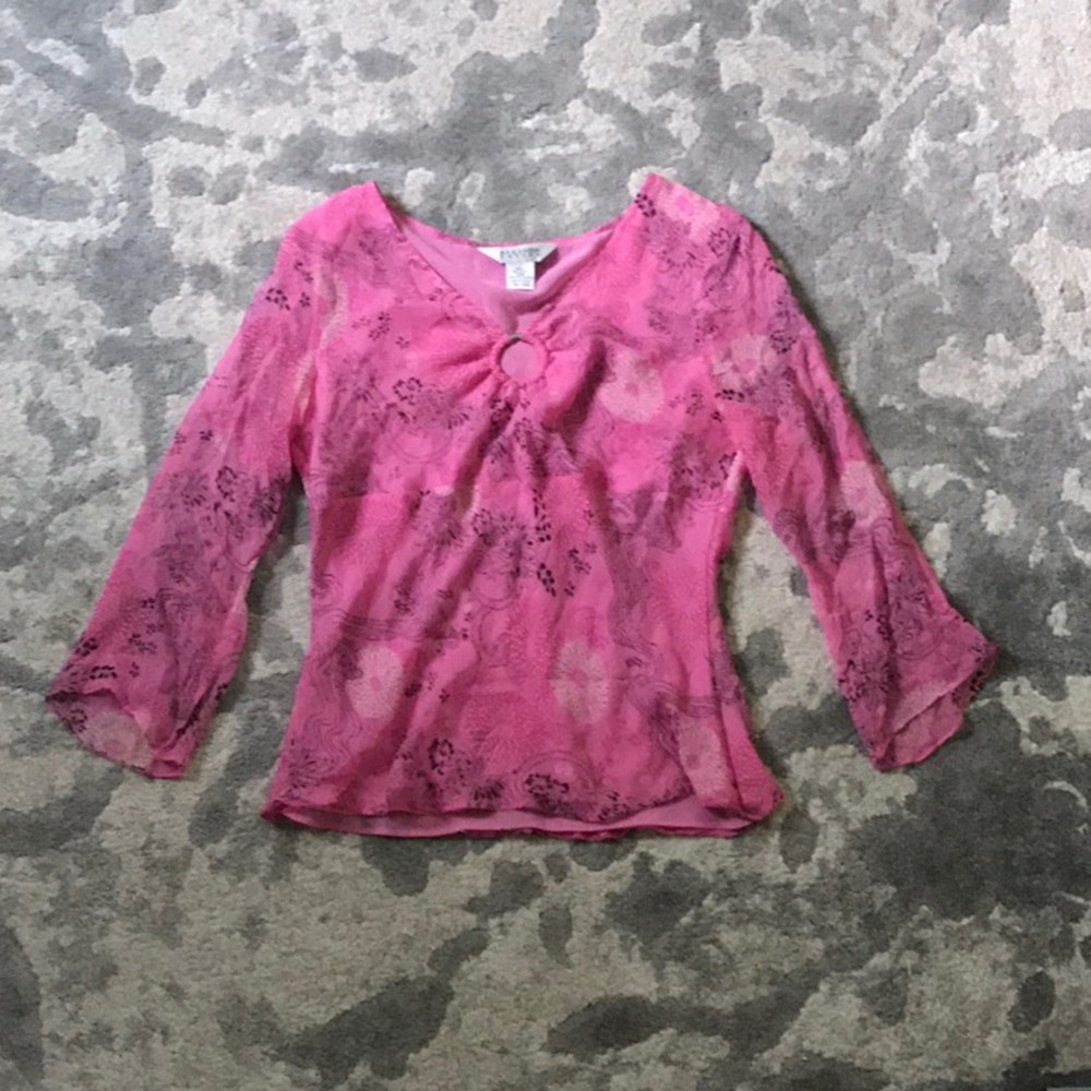Allison Taylor, pink blouse